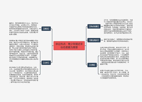 申论热点：青少年模式平台态度最为重要