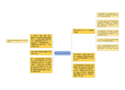 新劳动法 退休年龄