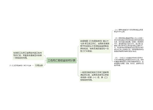 工伤死亡赔偿金如何计算