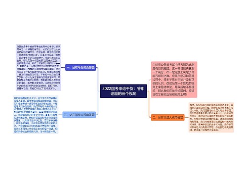 2022国考申论干货：答申论题的三个视角