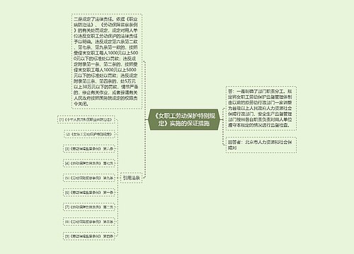 《女职工劳动保护特别规定》实施的保证措施