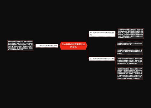 在合同期内辞职需要交违约金吗