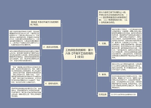 工伤保险条例解释：第十六条【不属于工伤的情形】(全文)