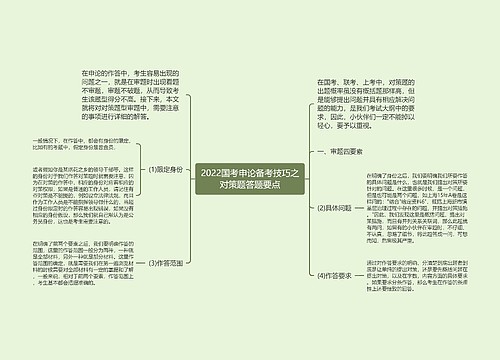 2022国考申论备考技巧之对策题答题要点