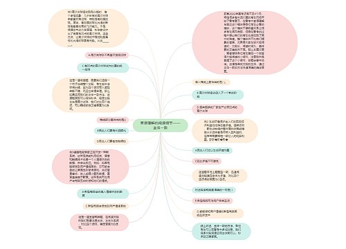 言语理解的阅读细节——主体一致