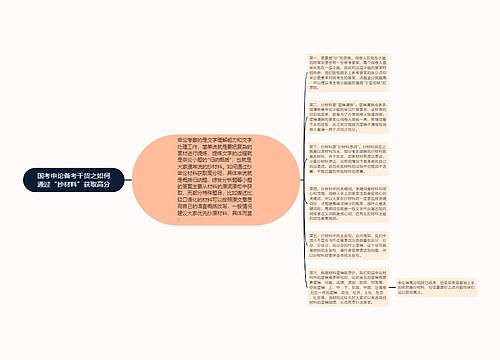 国考申论备考干货之如何通过“抄材料”获取高分