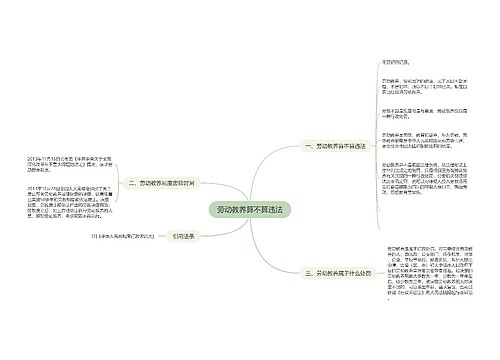 劳动教养算不算违法