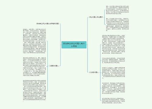 劳动争议诉讼代理人有什么规定