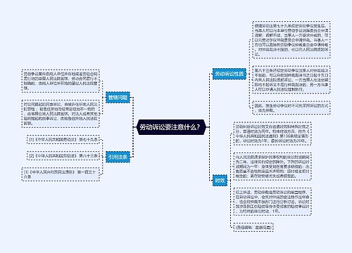 劳动诉讼要注意什么？