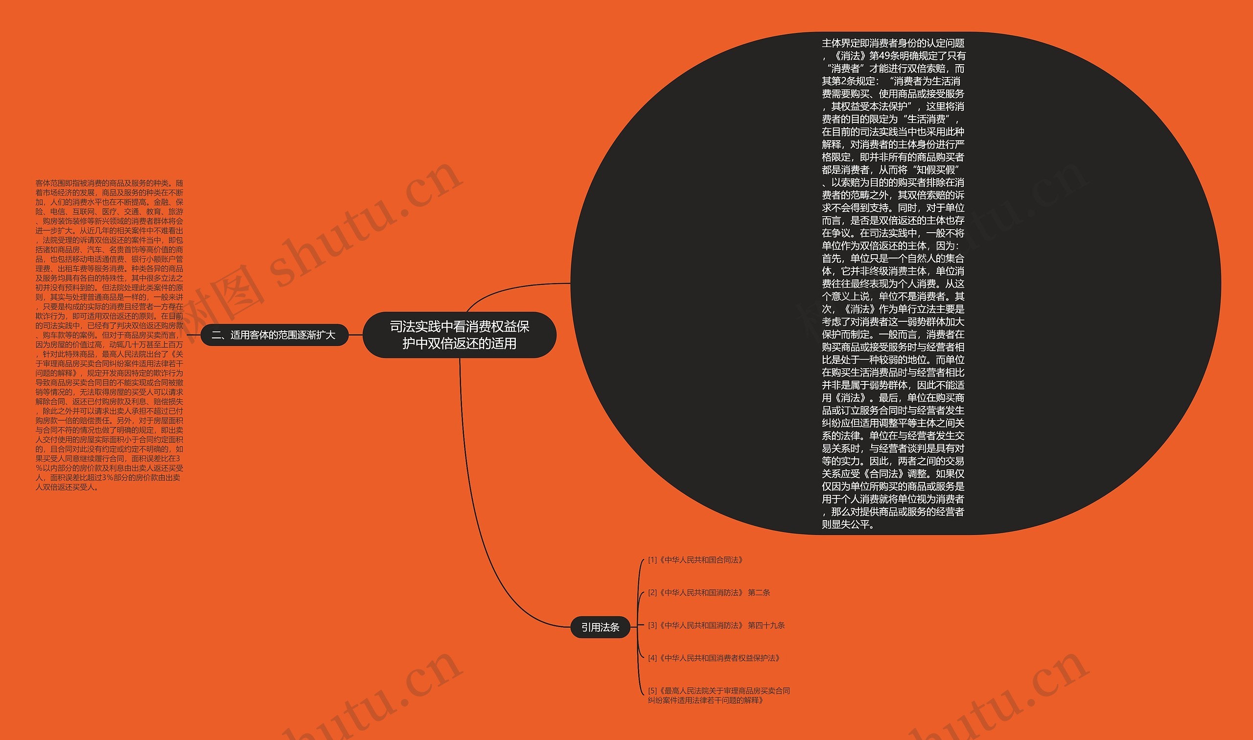 司法实践中看消费权益保护中双倍返还的适用思维导图