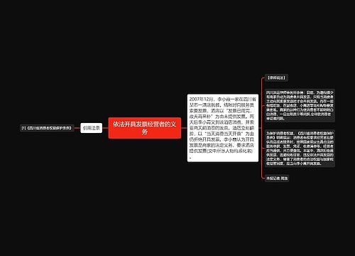 依法开具发票经营者的义务