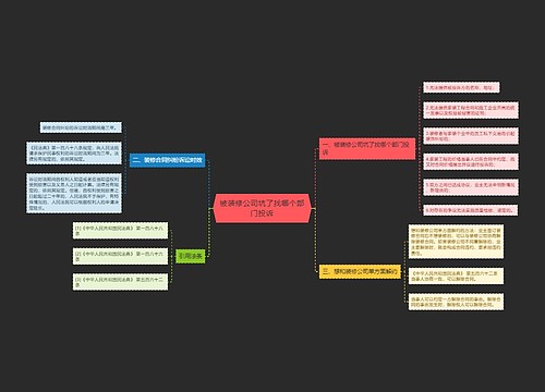 被装修公司坑了找哪个部门投诉