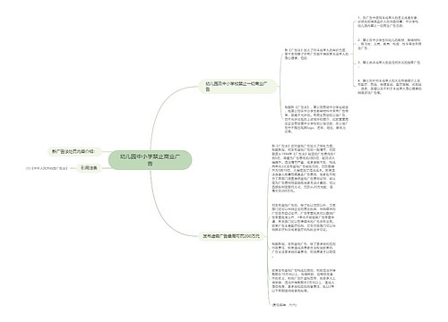 幼儿园中小学禁止商业广告