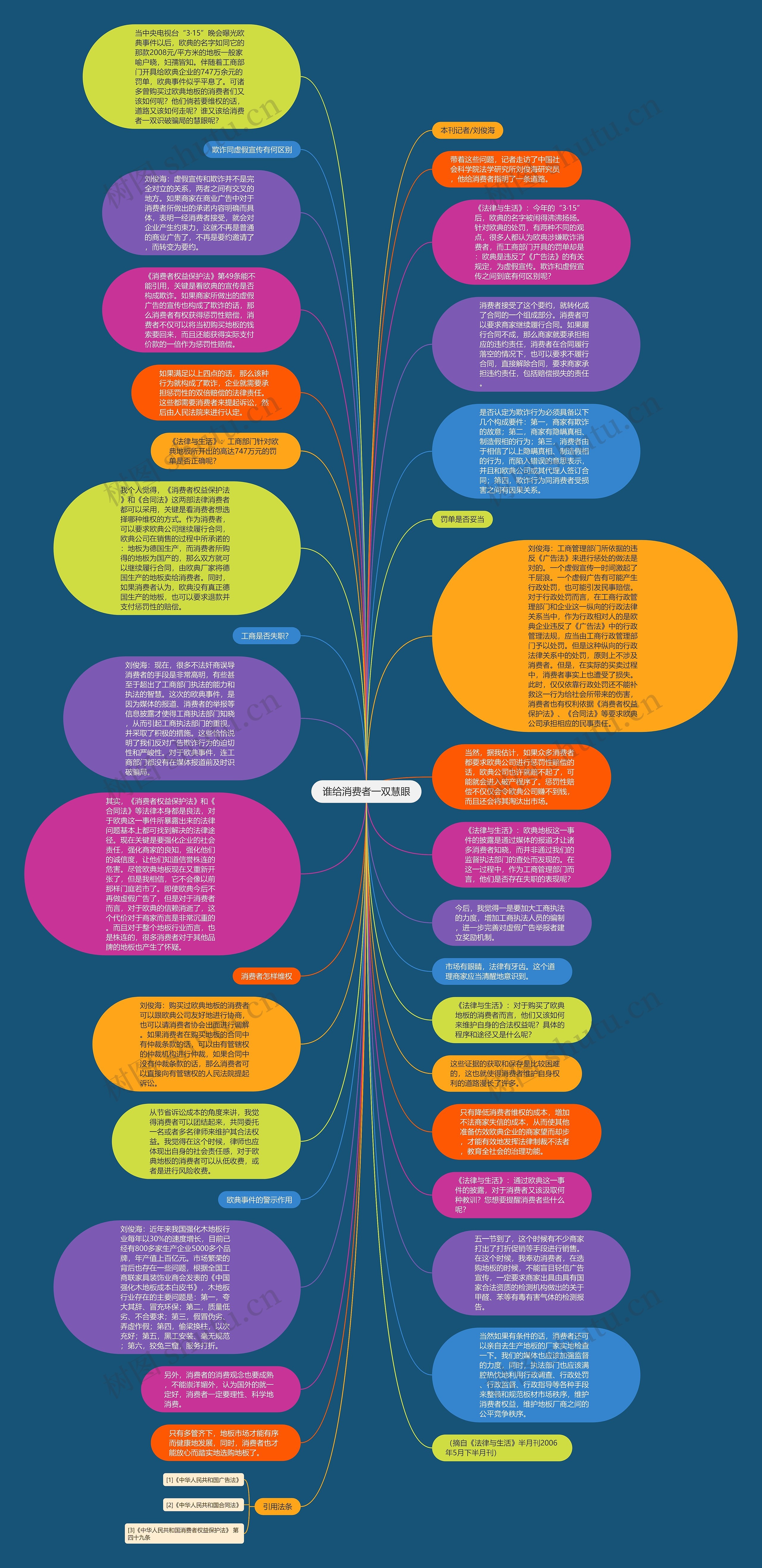谁给消费者一双慧眼思维导图
