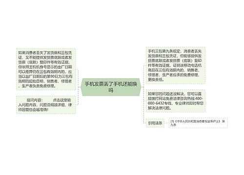 手机发票丢了手机还能换吗