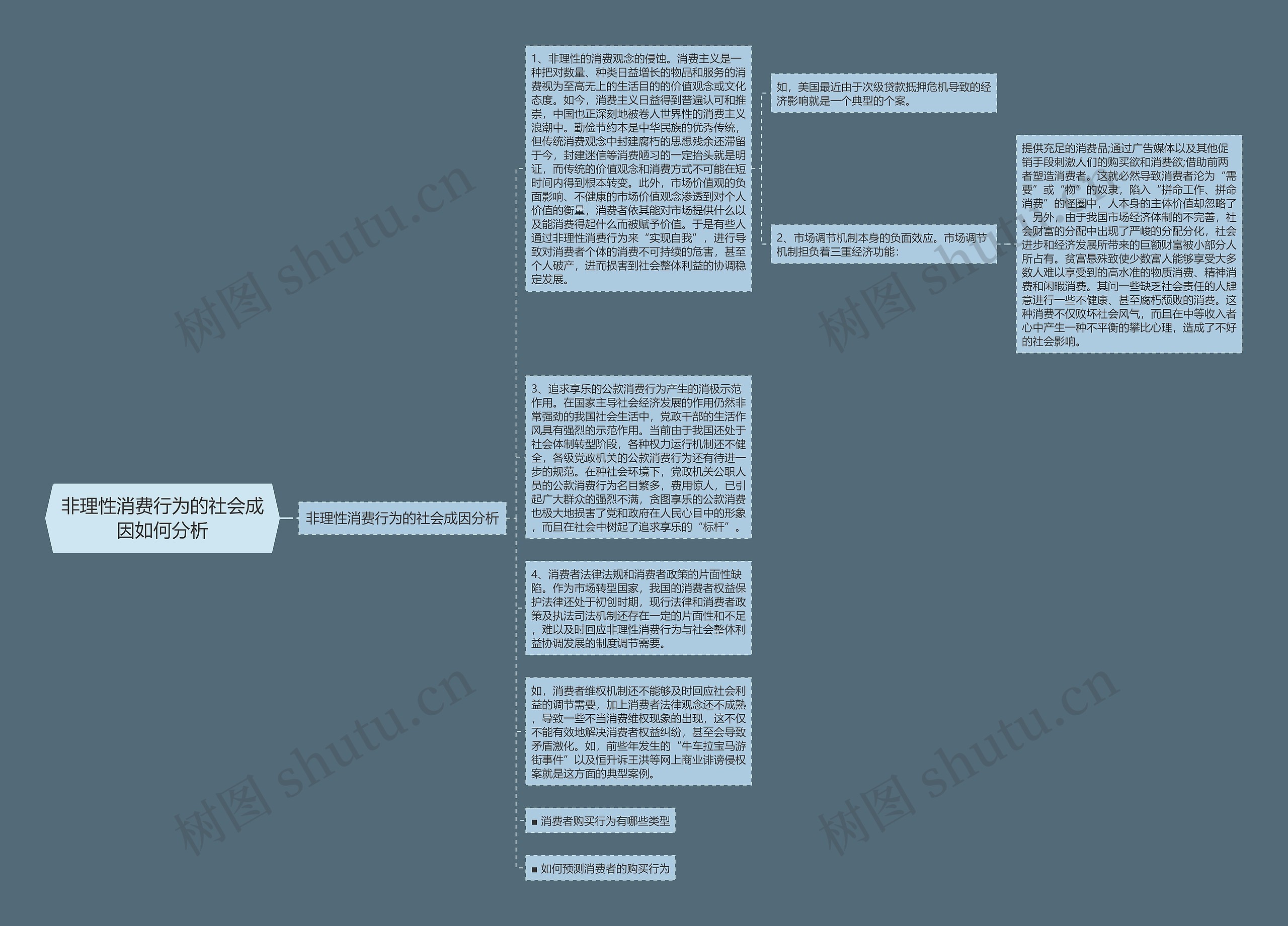 非理性消费行为的社会成因如何分析思维导图