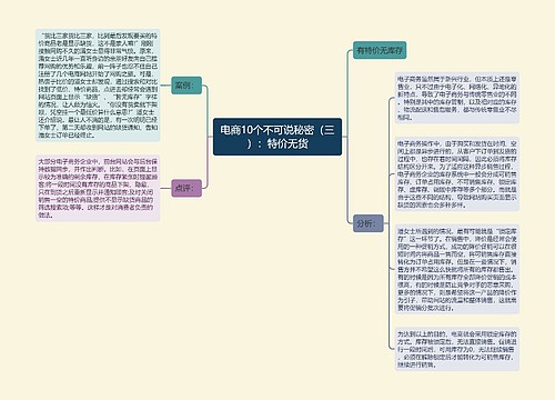 电商10个不可说秘密（三）：特价无货