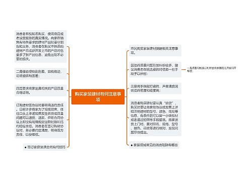 购买家装建材有何注意事项