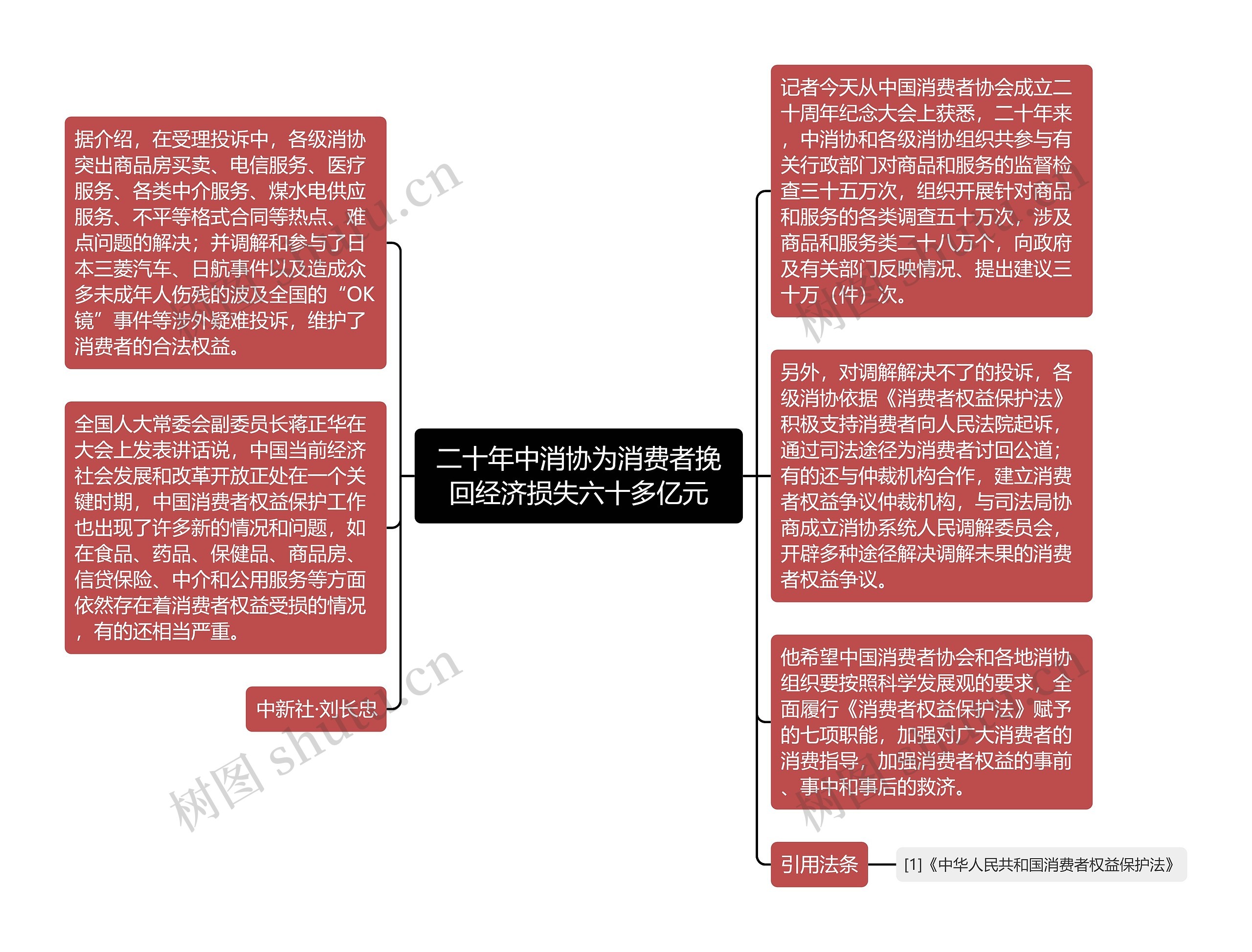 二十年中消协为消费者挽回经济损失六十多亿元