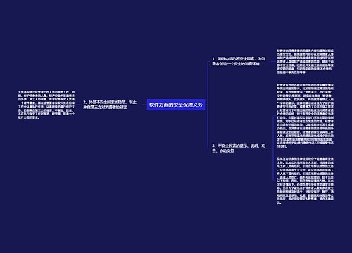 软件方面的安全保障义务