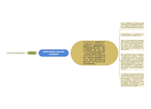 首例环境民事公益诉讼判决结果如何