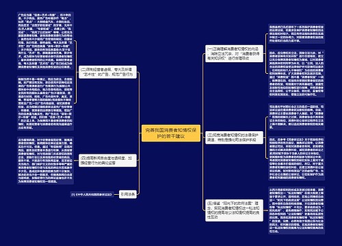 完善我国消费者知情权保护的若干建议