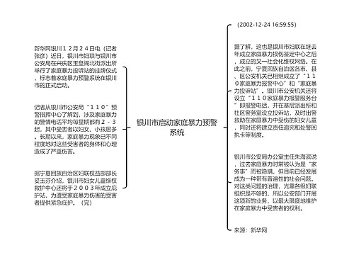 银川市启动家庭暴力预警系统
