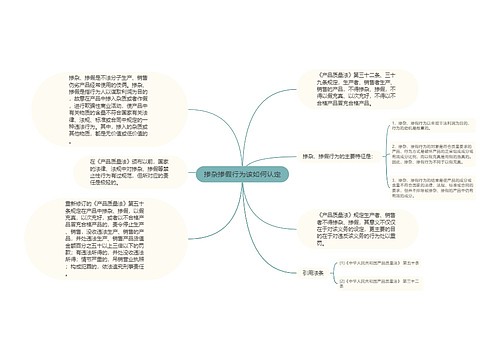 掺杂掺假行为该如何认定