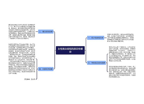 女性就业歧视的原因有哪些