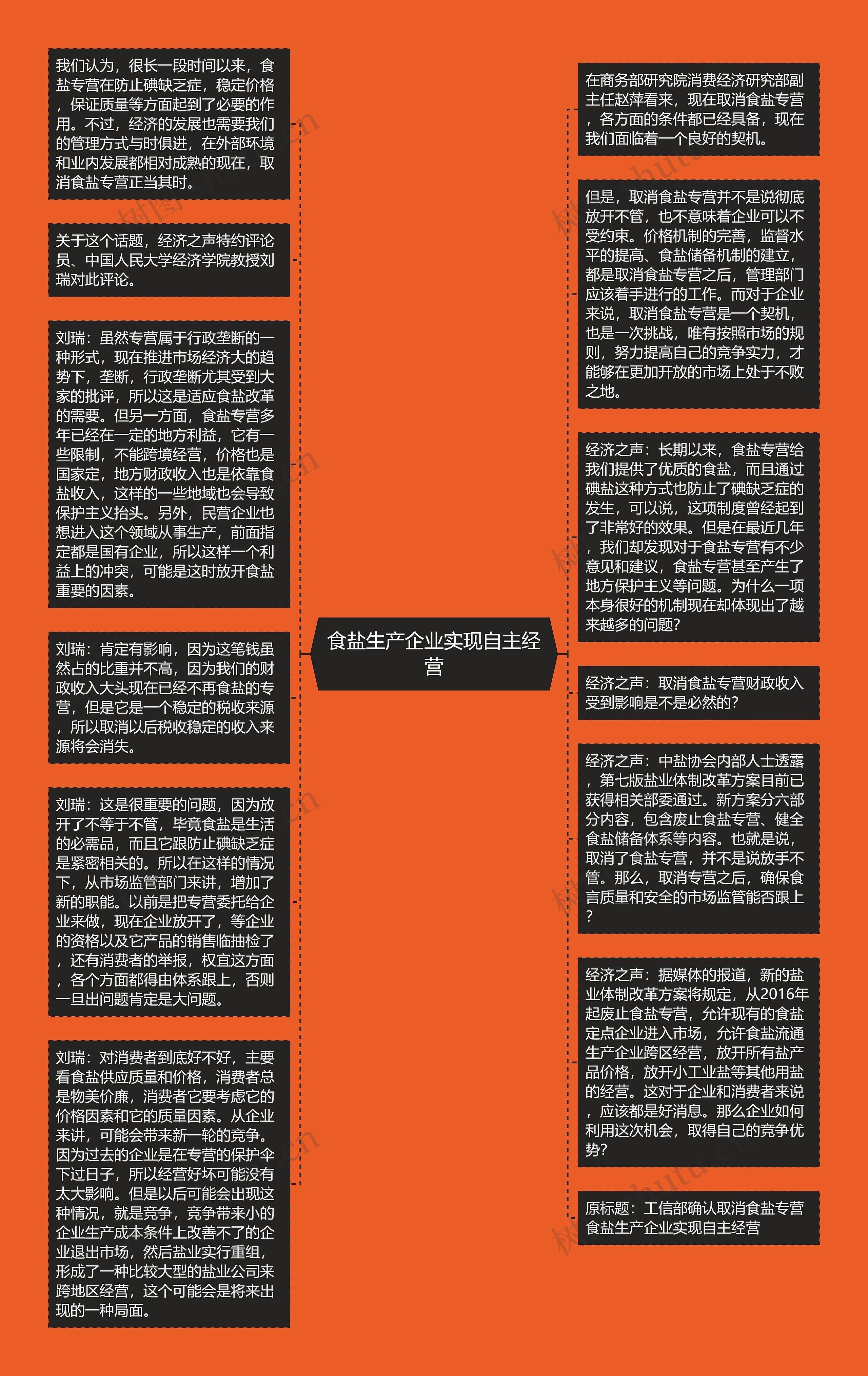 食盐生产企业实现自主经营