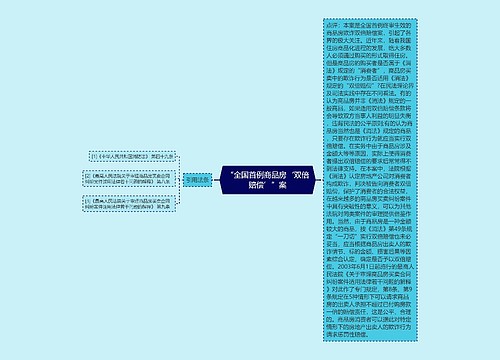 “全国首例商品房‘双倍赔偿’”案