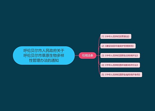 呼伦贝尔市人民政府关于呼伦贝尔市草原生物多样性管理办法的通知