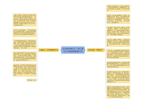 达芬奇东莞加工厂停工报关公司指其确有国产货