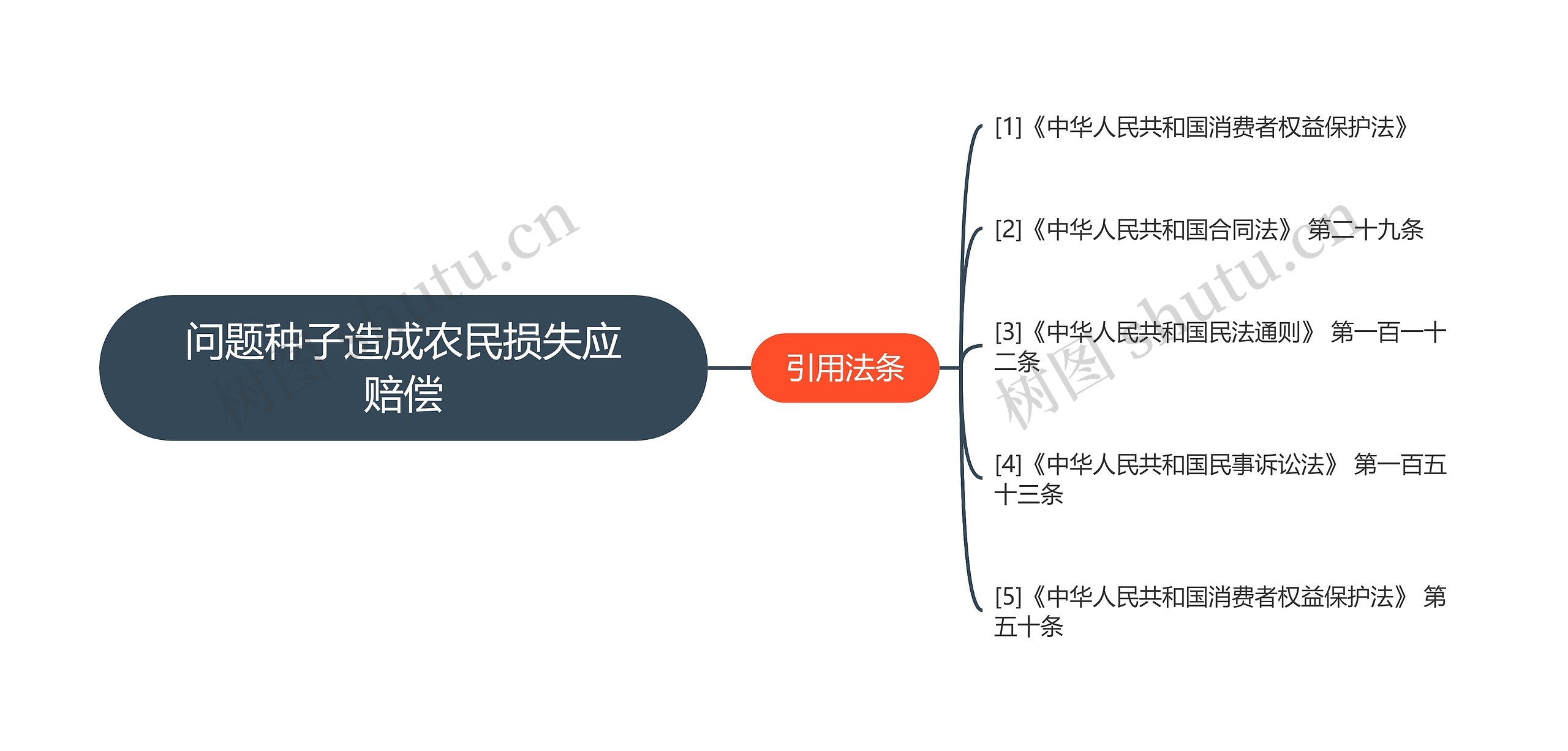 问题种子造成农民损失应赔偿思维导图