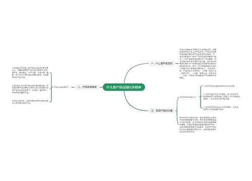 什么是产品召回以及程序