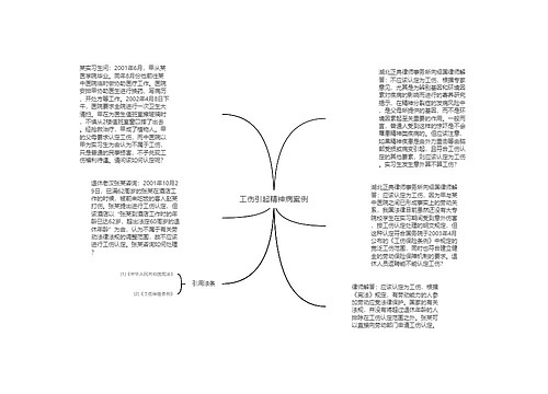 工伤引起精神病案例