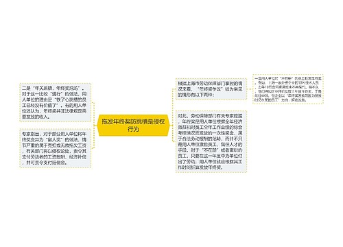 拖发年终奖防跳槽是侵权行为