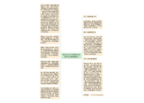 劳动纠纷 员工索赔经济补偿单位反索跳槽损失