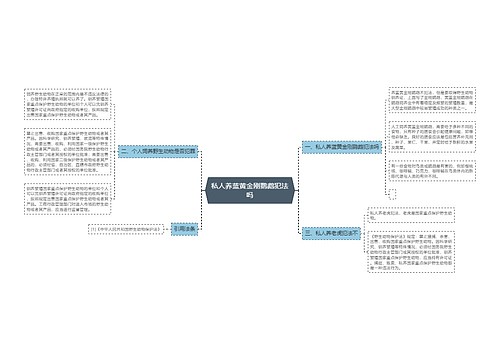 私人养蓝黄金刚鹦鹉犯法吗