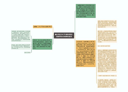 戴尔笔记本CPU疑存欺诈 法院判处向消费者退货