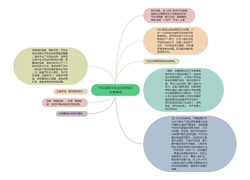 汽车保养中车主须承担的注意事项