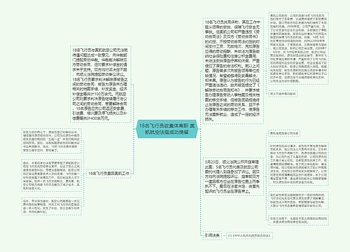 18名飞行员欲集体离职 奥凯航空法庭成功挽留