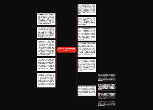 汽车行业今年应把握金融转机
