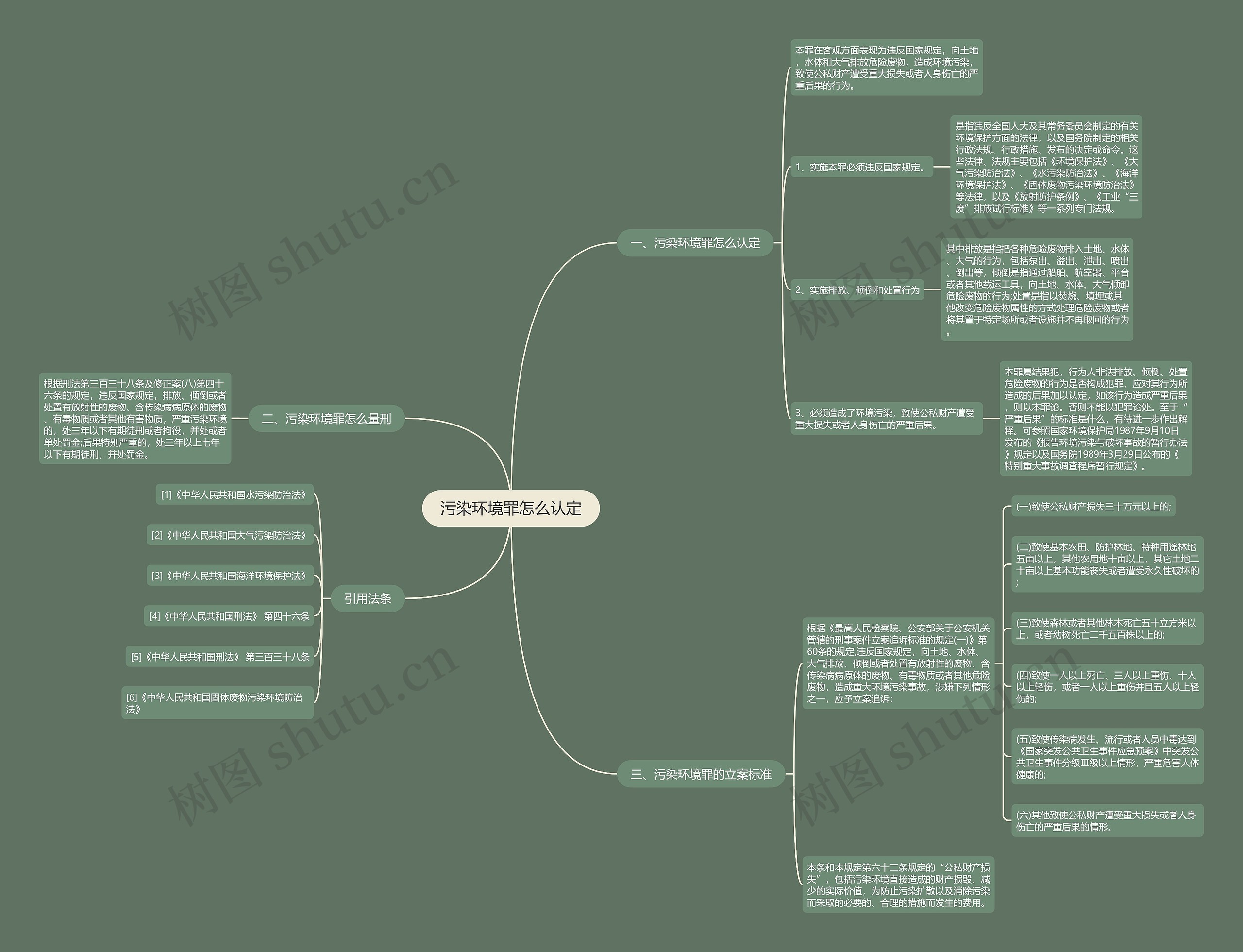 污染环境罪怎么认定思维导图