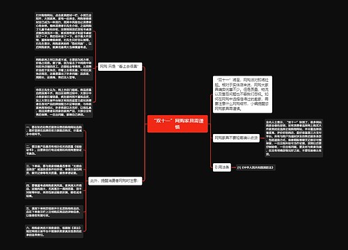 “双十一”网购家具需谨慎