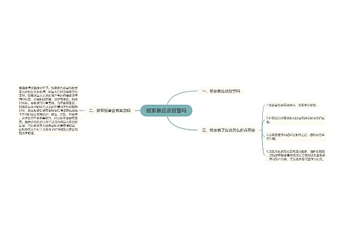 被家暴应该报警吗