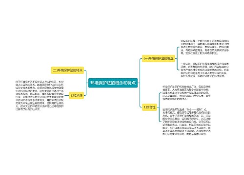 环境保护法的概念和特点