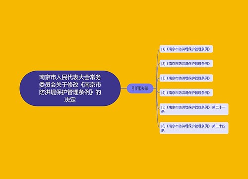 南京市人民代表大会常务委员会关于修改《南京市防洪堤保护管理条例》的决定