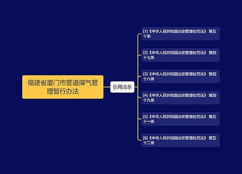 福建省厦门市管道煤气管理暂行办法
