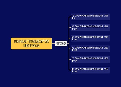 福建省厦门市管道煤气管理暂行办法